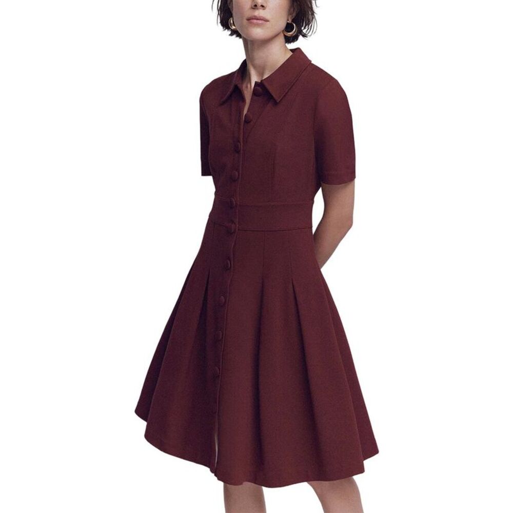 Boden Womens Bridget Ponte Short Dress, Purple